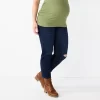 Maternity Sonoma Goods For Life® Over-The-Belly Cropped Straight-Leg Jeans -Sonoma Goods For Life® Store 5035940 Dark Wash