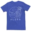 Men's Sonoma Goods For Life® Aloha Palm Tree Beach Line Art Portrait Tee