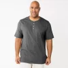 Big & Tall Sonoma Goods For Life® Classic-Fit Henley -Sonoma Goods For Life® Store 5241683 Carbon Copy