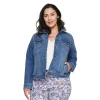 Plus Size Sonoma Goods For Life® Button Front Jean Jacket -Sonoma Goods For Life® Store 5269795 Medium Wash