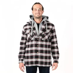 Men's Sonoma Goods For Life® Flannel Hooded Shirt Jacket