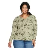 Petite Plus Size Sonoma Goods For Life® Favorite V-Neck Long-Sleeve Tee -Sonoma Goods For Life® Store 5481056 Olive Dye