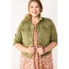 Plus Size Sonoma Goods For Life® Premium Over-Dyed Jacket -Sonoma Goods For Life® Store 5511545 Lennon Green