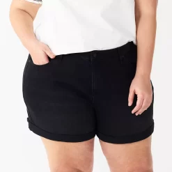 Plus Size Sonoma Goods For LifeĀ® Premium Mom Shorts