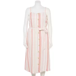 Plus Size Sonoma Goods For Life® Button Front Midi Dress