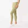 Women's Sonoma Goods For Life® Weekender High-Waisted 7/8 Leggings -Sonoma Goods For Life® Store 5576868 Olive Texture
