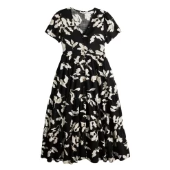 Women's Sonoma Goods For Life® Button Front Tiered Midi Dress 7 Women's Sonoma Goods For Life® Button Front Tiered Midi Dress -Sonoma Goods For Life® Store 5579211 ALT5