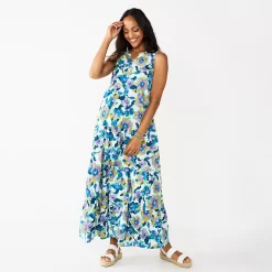 Petite Sonoma Goods For Life® Tiered Maxi Dress
