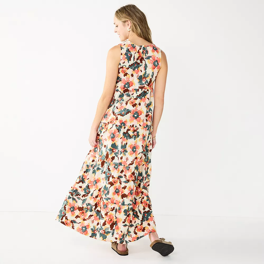 Women's Sonoma Goods For Life® Tiered Maxi Dress 4 Women's Sonoma Goods For Life® Tiered Maxi Dress - Image 2