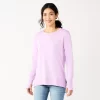 Women's Sonoma Goods For Life® Super Soft Solid Tunic Sweatshirt -Sonoma Goods For Life® Store 5621644 Bright Light Purple