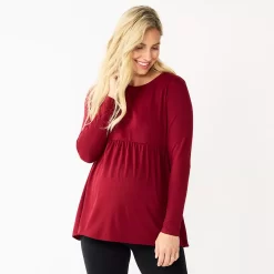 Maternity Sonoma Goods For Life® Long Sleeve Empire Waist Top