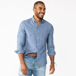 Men's Sonoma Goods For Life® Slim Perfect-Length Button-Down Shirt