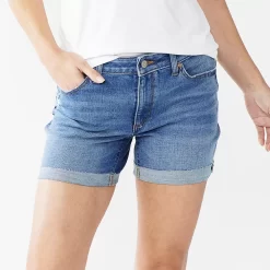 Women's Sonoma Goods For LifeĀ® High Rise 5" Denim Shorts