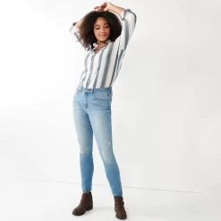 Women's Sonoma Goods For Life® Curvy High-Waisted Skinny Jeans -Sonoma Goods For Life® Store 6120421 ALT4